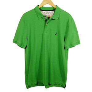 Nautica, Men's Performance Deck Shirt Classic Fit, Size Large, Kelly Green, Polo